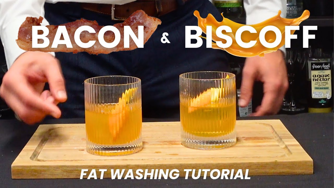 Bacon & Biscoff Cocktails 🤯 | Fat Washing Cocktail Tutorial