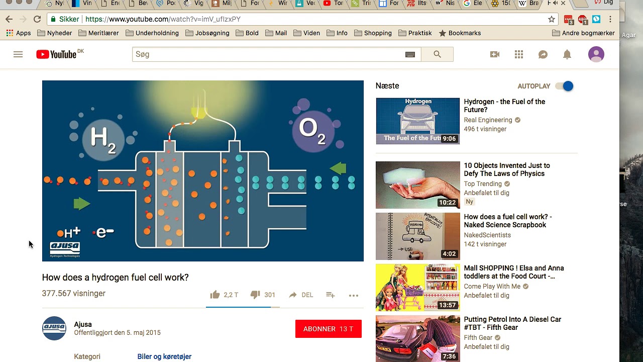 Hydrogen : brint : brændsels celle   Hvordan virker den?