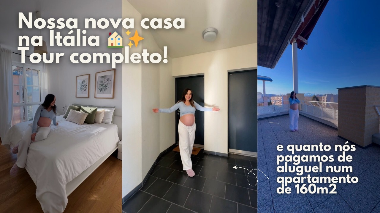 Nos mudamos! Quanto custa alugar um apartamento na Itália? 🇮🇹 TOUR COMPLETO 🏠