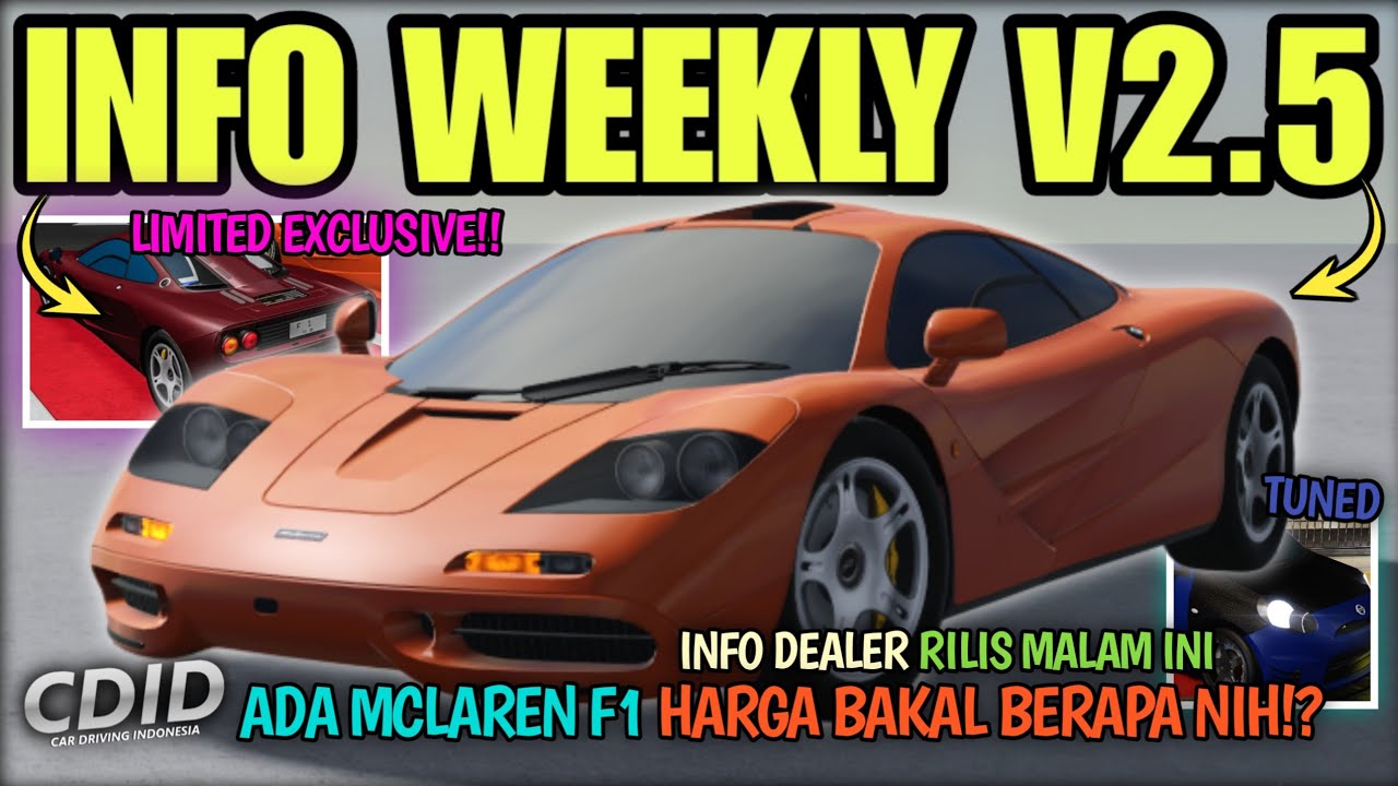 LIMITED BARU INFO EXCLUSIVE MCLAREN F1 WEEKLY #2 HARI INI, TANGGAL RILIS QUEST | CDID Roblox Part 6