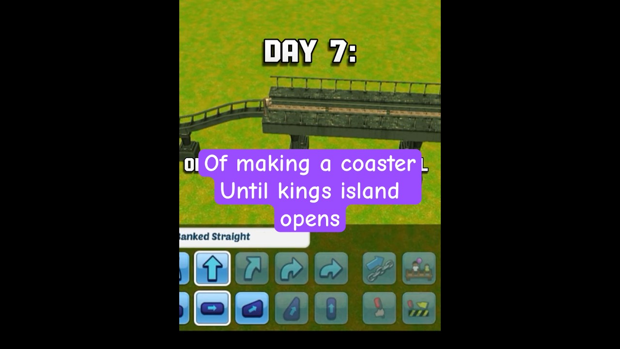 Day7 of making a coaster until Kings island opens#shorts #rollercoaster