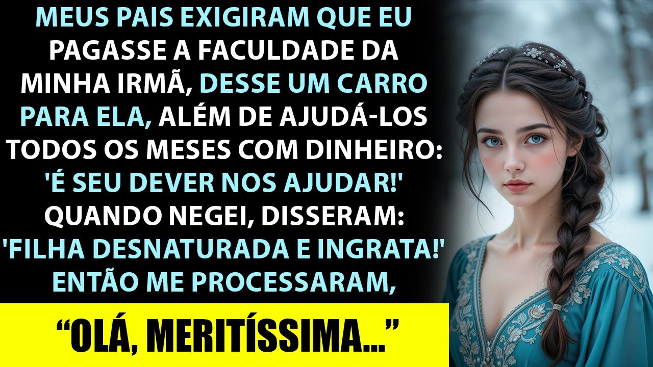 Fui processada pelos meus próprios pais — mas uma única frase do juiz mudou o rumo da audiência.