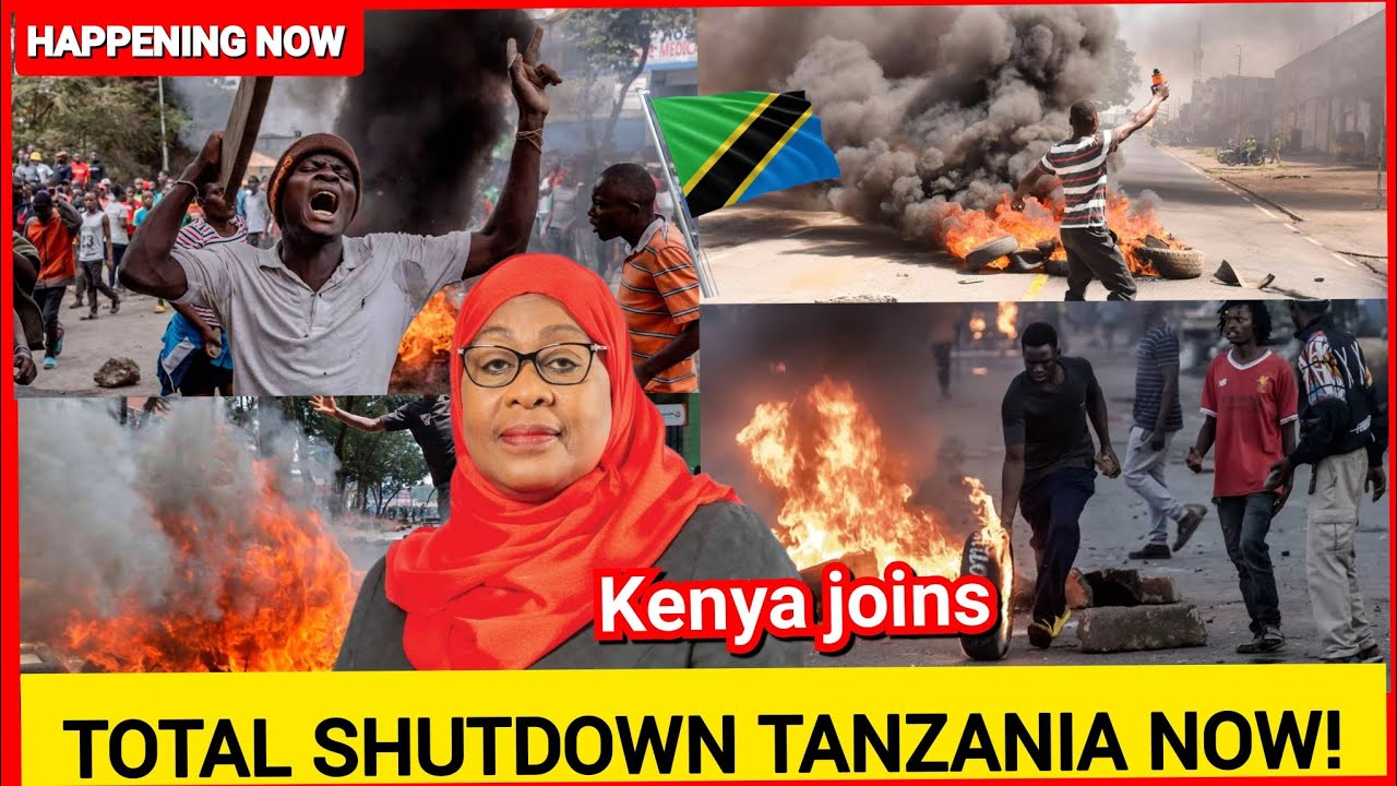 Breaking News! Heavy demonstrations as Kenya GEN-Z storms tanzania border to help tanzania GEN-Z now