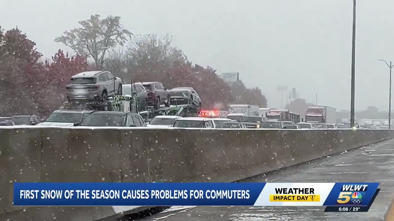 First snow of season causes problems for drivers around Greater Cincinnati