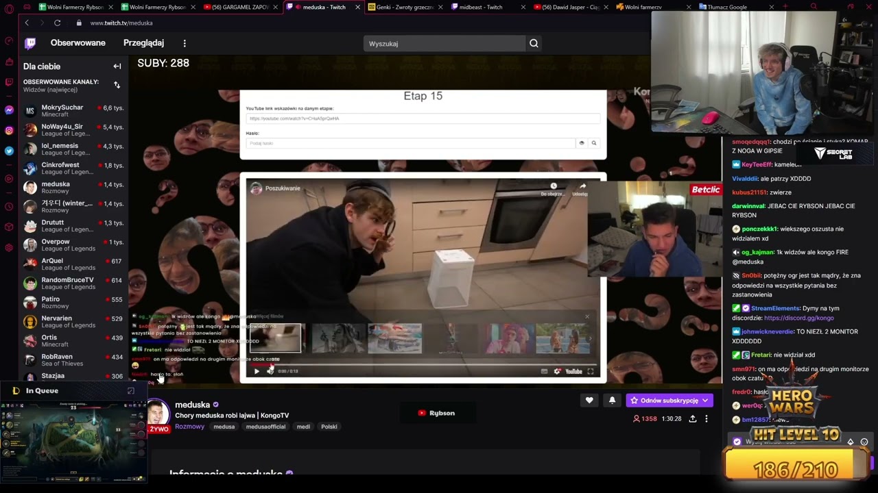 RYBSON PRZYLAPAL MEDUSE NA OSZUSTWIE XD | RYBSON