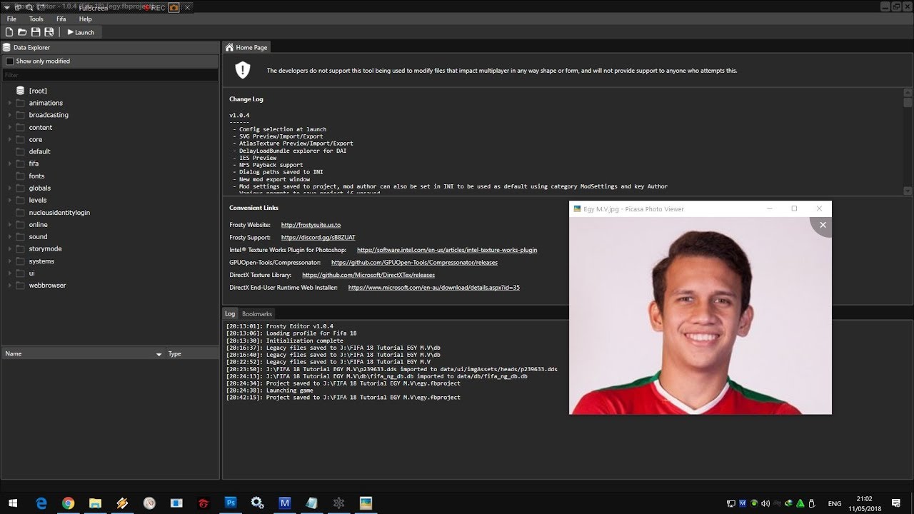 Tutorial Edit Pemain di FIFA 18 dengan FrostyEditor v1 0 4 by FMI (Untuk pemula)