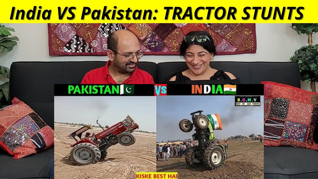 INDIA VS PAKISTAN TRACTOR STUNTS | LETS SEE WHO WILL BE THE WINNER | Reaction !! 😍