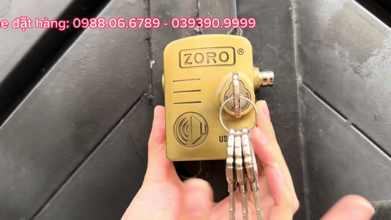 Hướng dẫn sử dụng ổ khoá chụp báo động ZORO