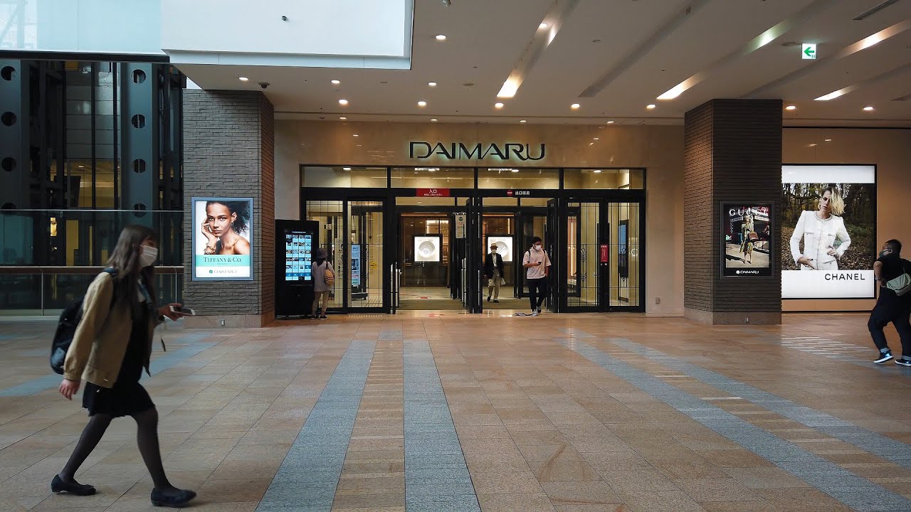 【4K】2021 日本 北海道 札幌 中央区 札幌駅 大丸札幌「DAIMARU」散策【Binaural Audio】