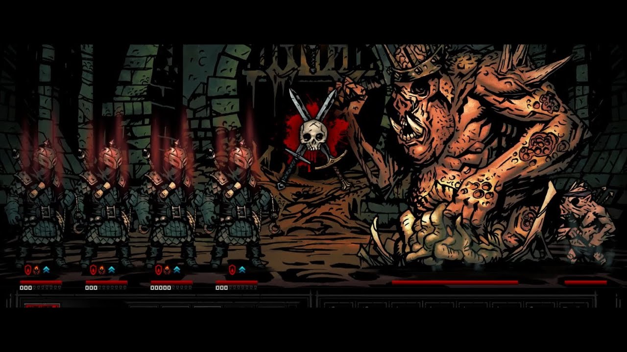 4현상금사냥꾼 vs 돼지신! / Quad Bounty Hunter vs Swine God! (다키스트 던전, Darkest Dungeon)