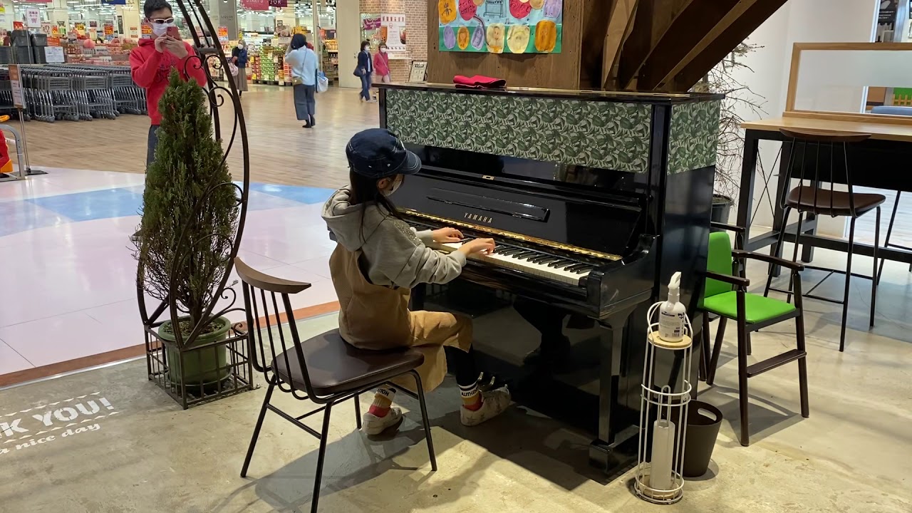初めてストリートピアノで幻想即興曲を弾いてみた ／Chopin Fantaisie-Impromptu Op.66