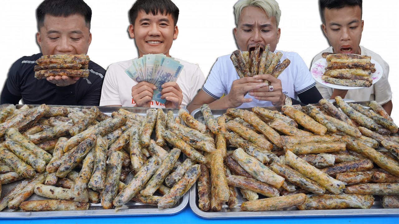 Hưng Troll | Thử Thách Người Cuối Cùng Ngừng Ăn Nem Rán Theo Số Lượng Thắng Nhận 500$