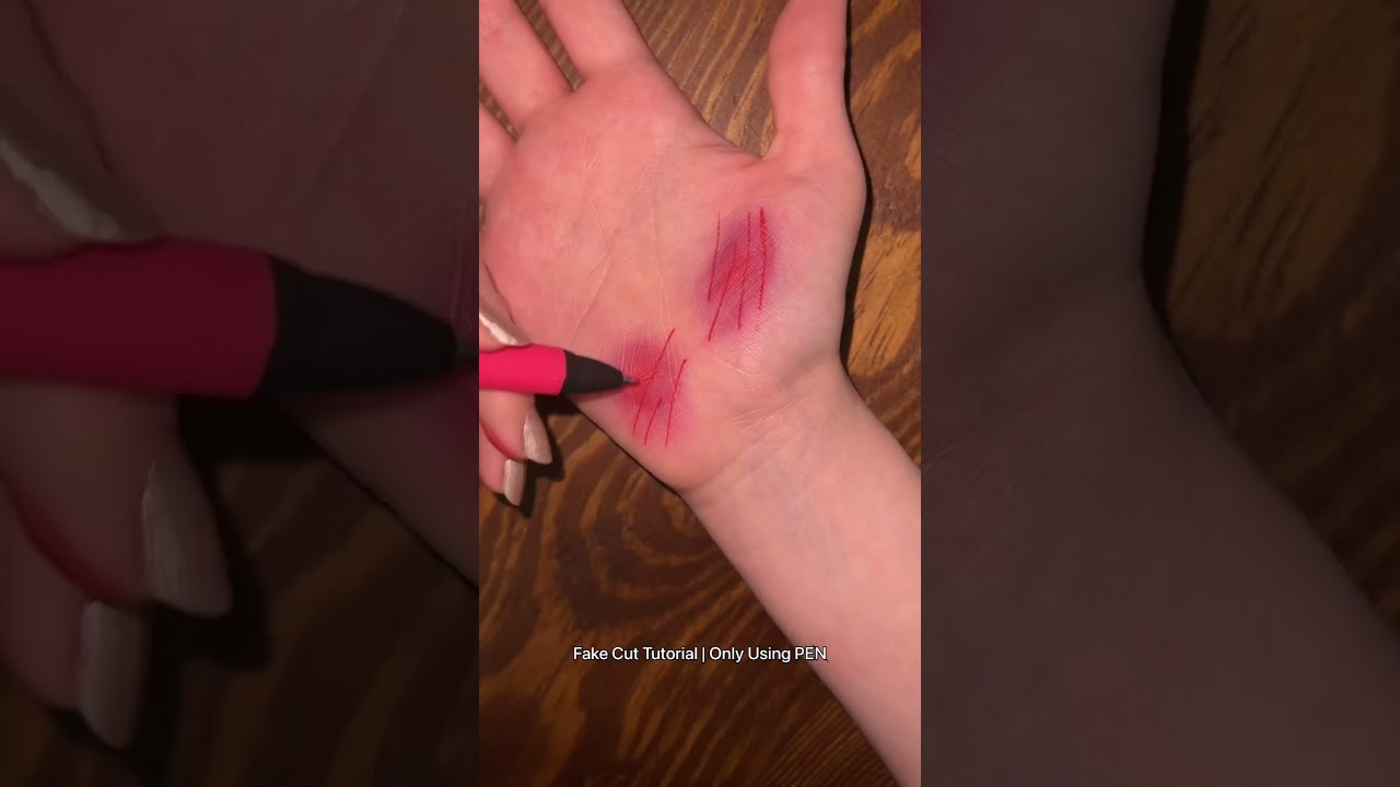 Fake Cut Tutorial | Only Using PEN #shorts