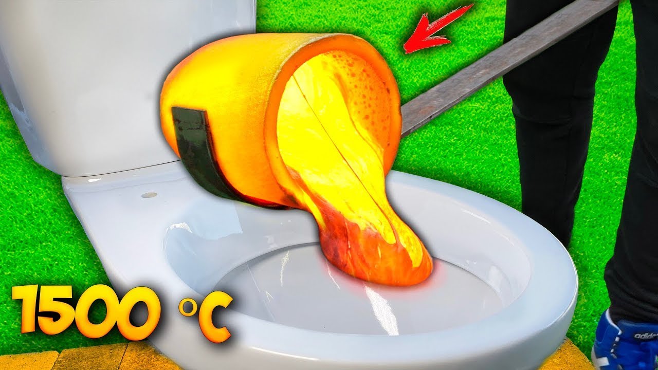 Apa yang akan terjadi jika Kamu menuangkan lava panas ke toilet?!