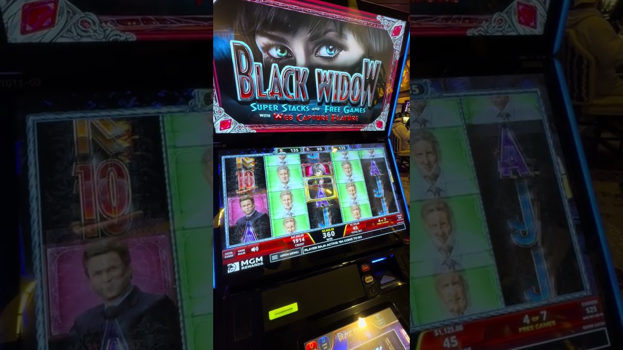 $1,125 Black Widow Bonus! 👀 #slots #casino #vegas