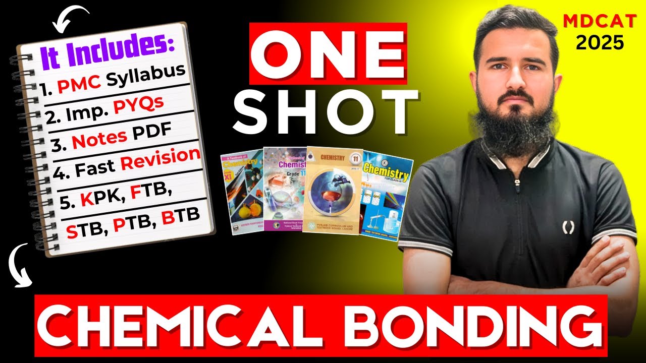 Chemical Bonding Full Chapter in One Shot (Latest PMDC Syllabus) - MDCAT 2025 Chemistry Masterclass