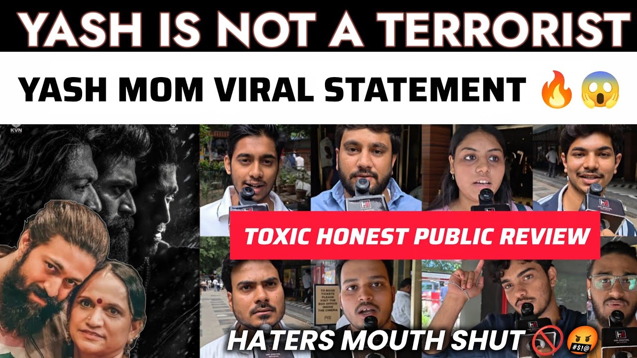 Toxic public review | Haters Roasted 😂 | Public reacts to Yash mother's viral statement 😱 | Yash 🔥💯