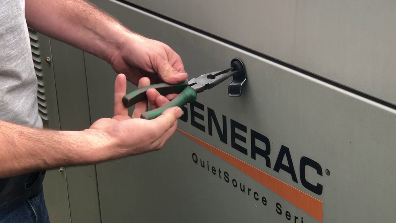 How to Check The Oil on a Liquid-Cool Generac Generator - Pt1