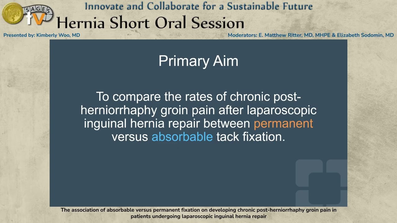 The association of absorbable versus permanent fixation on developing chronic post-herniorrhaphy...