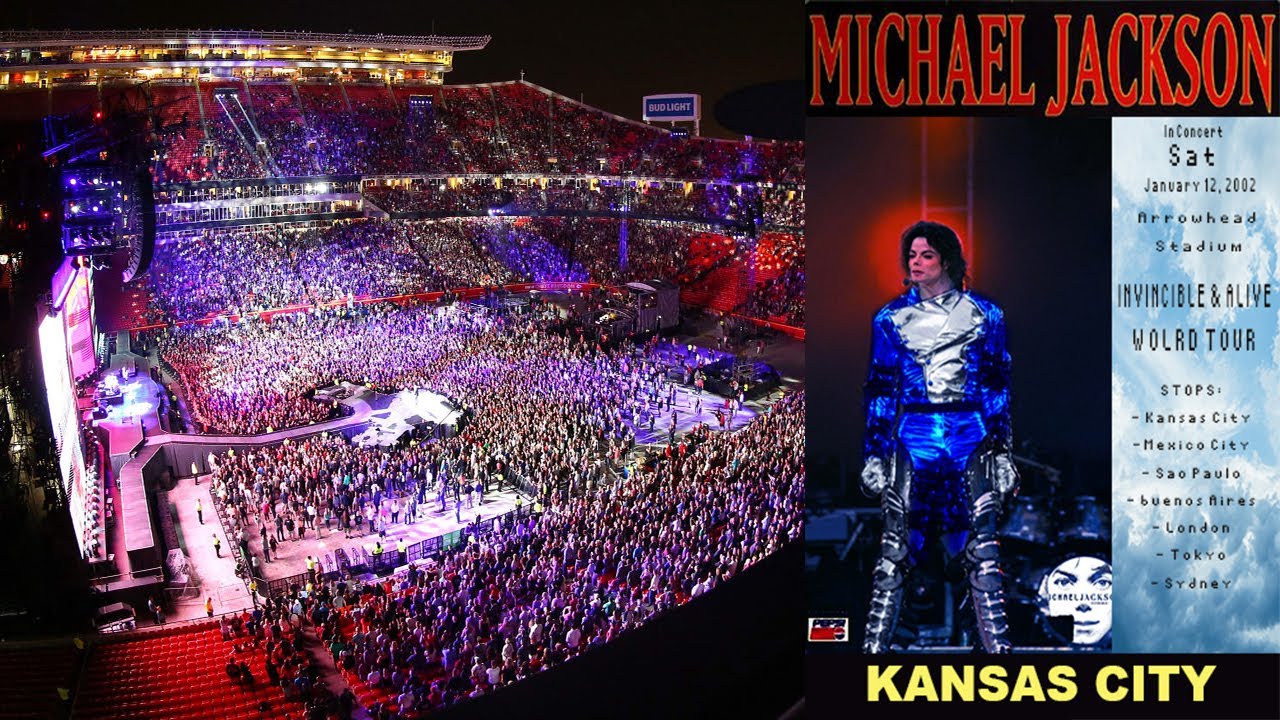 Michael Jackson - INVINCIBLE & ALIVE WORLD TOUR 2002 - Live at Arrowhead Stadium. January, 12