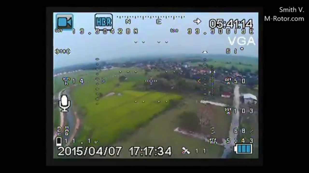 TS351 AV 5.8G TX with DIY long boom cloverleaf antenna