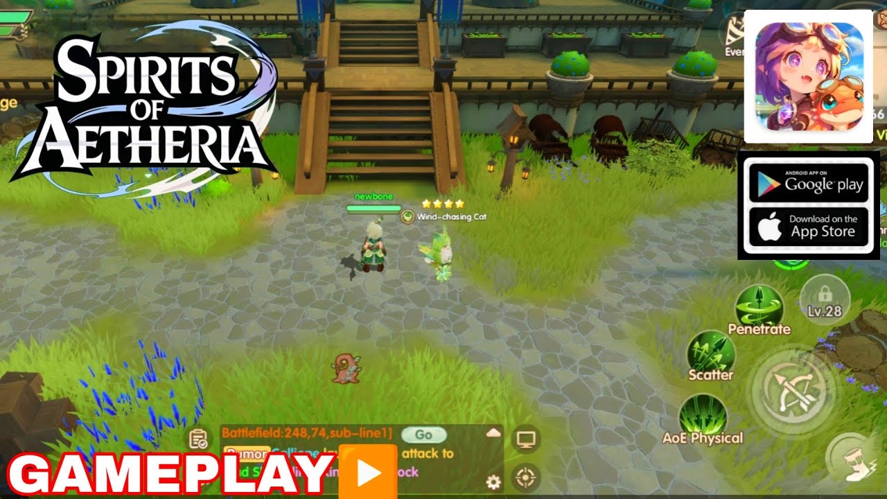 Spirits of Aetheria Gameplay New MMORPG For Android/ios  ( Upcoming ) 