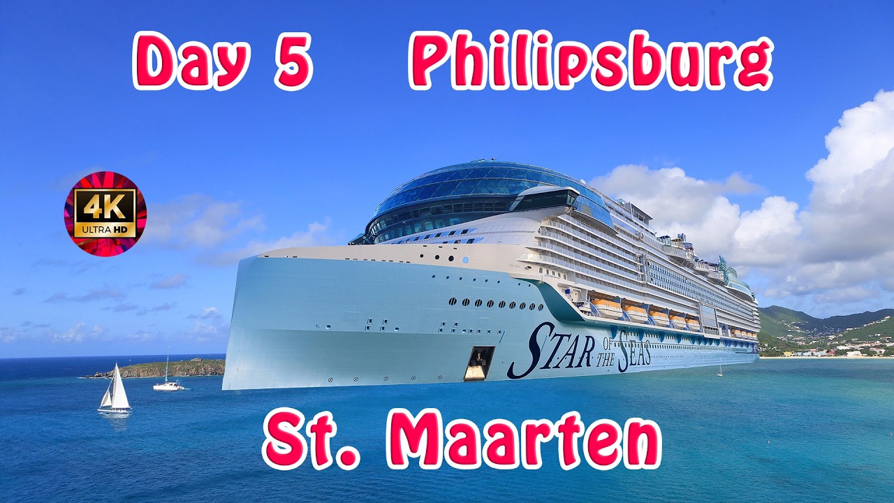 4K Philipsburg St  Maarten Tour | Lamb Chop Dinner | Star of the Seas 7 Night Caribbean Cruise Day 5