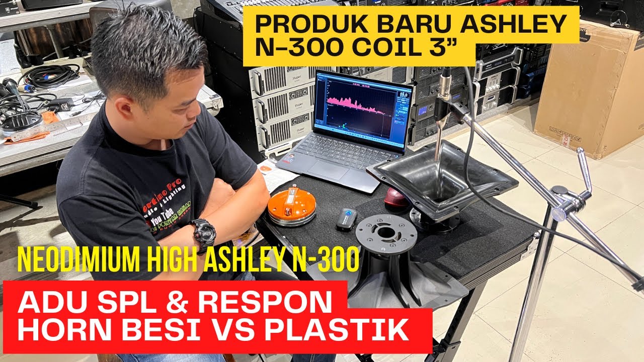 ADU HORN BESI VS HORN PLASTIK // HIGH NEODIMIUM ASHLEY BARU N-300 COIL 3 INCH // 2023