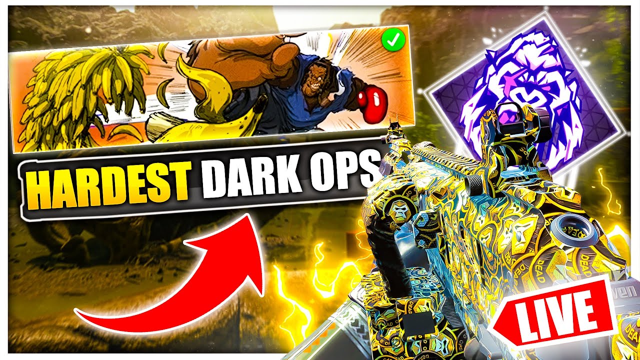 LIVE: Dead Ops Arcade 4 HARDCORE - Unlocking the Serious Monkey Business Dark Ops (BO7 Zombies)