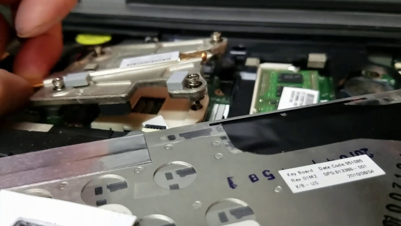HP Probook 6550b - changing CPU thermal paste the easy way