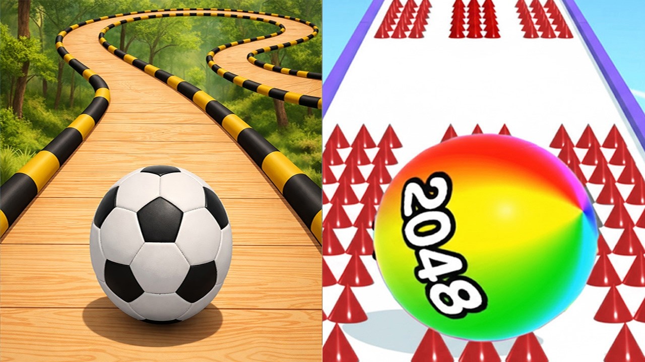 Sky Rolling Balls VS Ball Run 2048 - All Level Gameplay Android iOS Ep 2