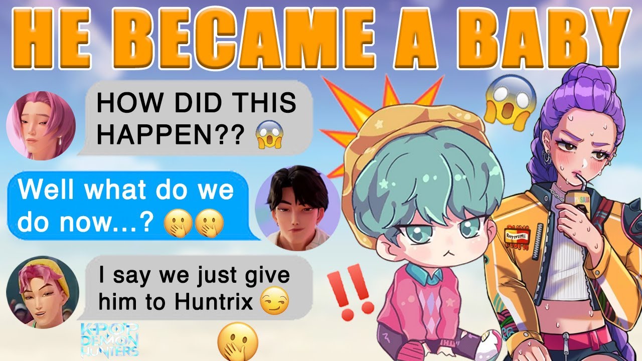 Baby Saja Is A Baby For 24hs ft Huntrix 😱 || Zoeystery || RumixJinu || K-Pop Demon Hunters Texts