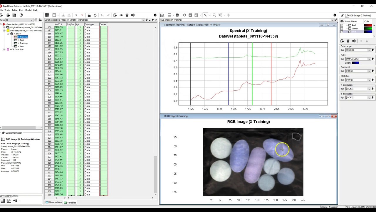 Exploring the spectral data in your image