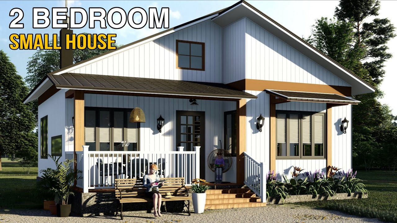 Beautiful 2 Bedroom Small House with Cozy Front Porch