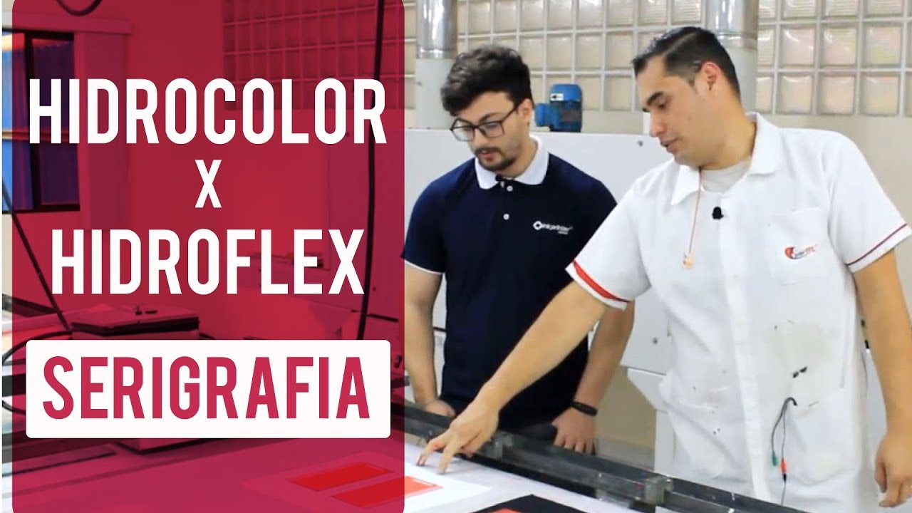 Tinta para serigrafia silk screen Hidrocolor mix e Hidroflex da Colordex - Diferenças e Cobertura