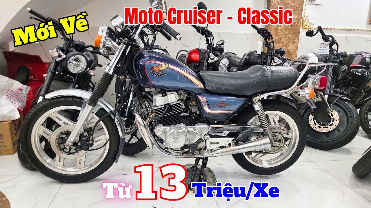 Moto Cruiser , Classic Giá Rẻ ,Vulcan 650 , Shadow 400 ,Rebel 500 , GZ150A , XSR 155 , LA 250