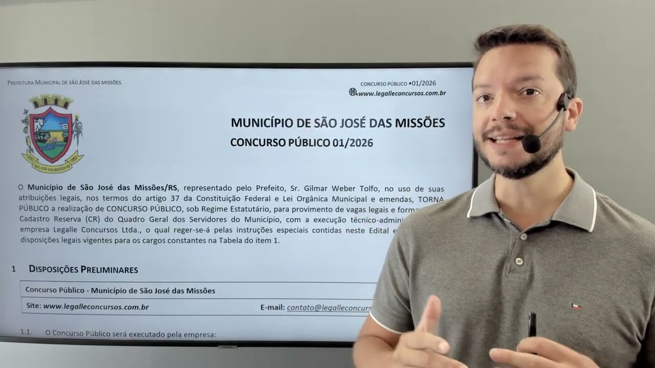 Prefeitura de São José das Missões - Análise do Edital