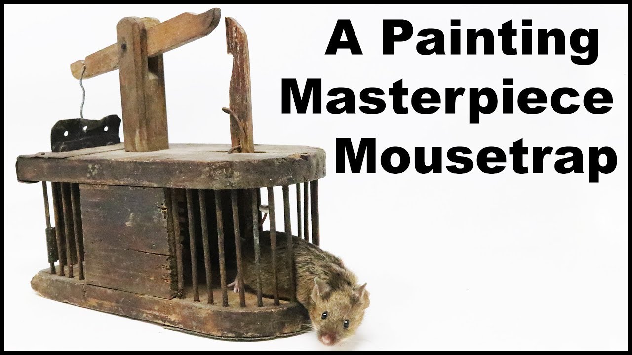 The Oldest Mouse Trap In My Collection - New Look To The Filming Studio. Mousetrap Monday