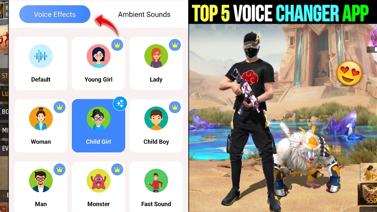 I Tried Google Playstore Top 5 Best Voice Changer App For Free Fire and BGMI -Voice Changer app 2026