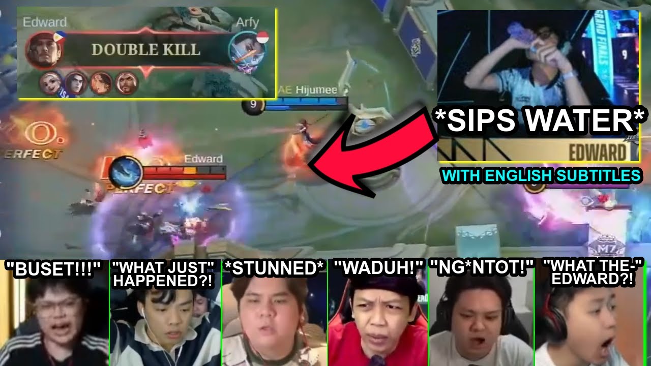 (ENG) INDONESIAN STREAMERS REACT TO EDWARD'S BASE DIVE! TAKING ARFY & ALEKK | M7 WORLD CHAMPIONSHIP
