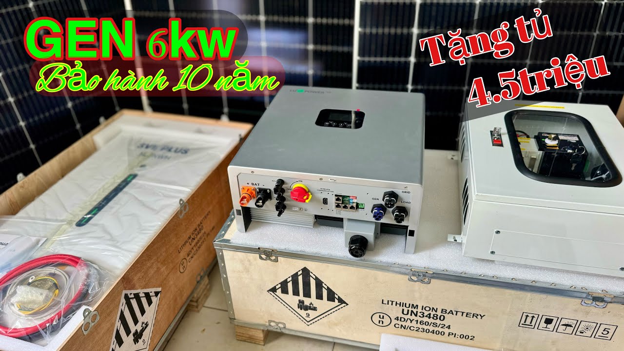 COMBO PIN MẶT TRỜI HAY NHẤT LÚC NÀY ! Luxpower GEN 6kw