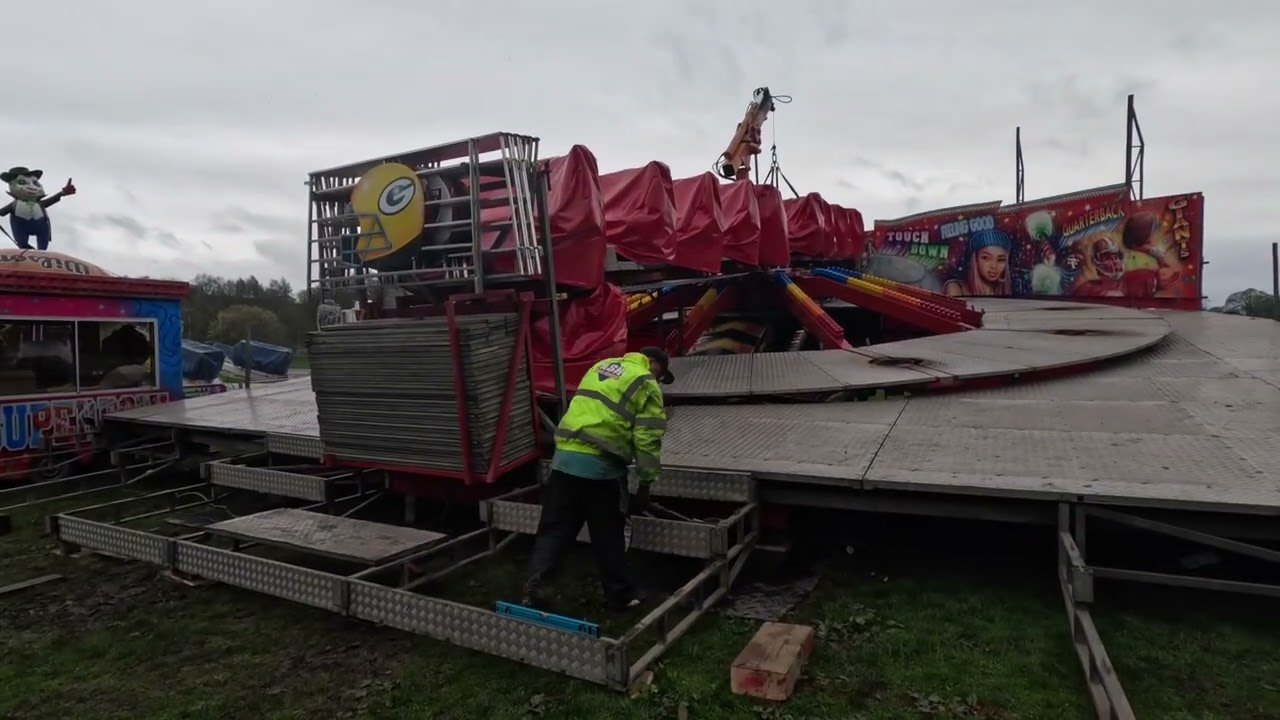 Blackburn Easter Fun Fair Build Up 2023