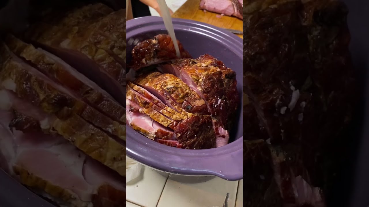 🐷 Slow Cooker Ham ⏳ Save time, eat well, perfect for your next party