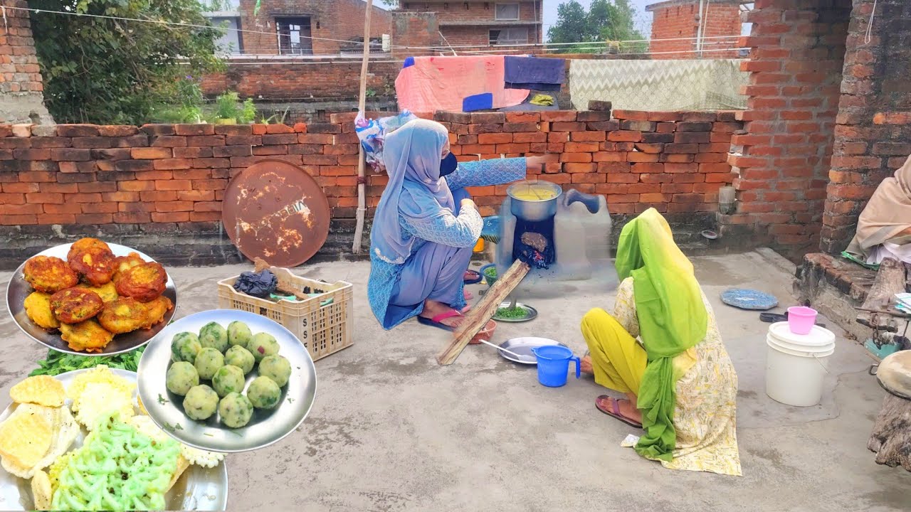 Ramadan iftar routine village cooking kadhi pakoda village life