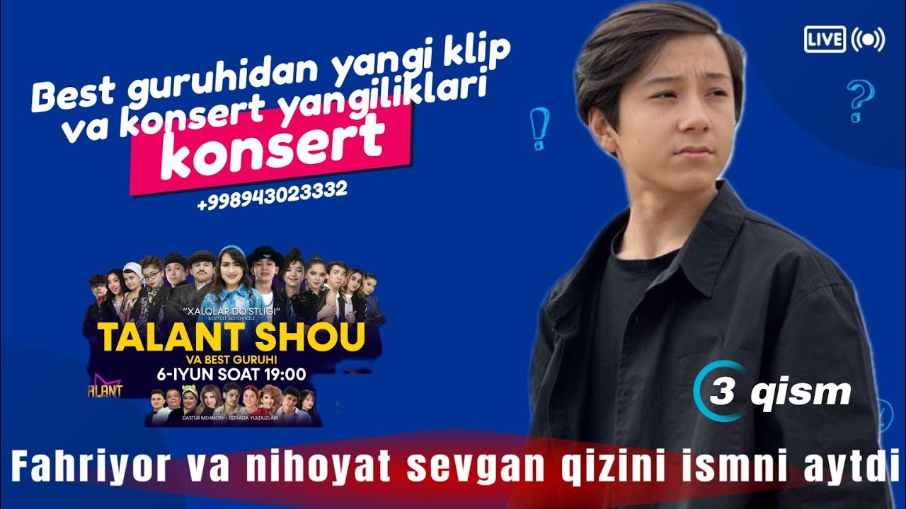 #Best guruhidan navbatdagi yangi klip jarayonlari. Fahriyor va Hamid va nihoyat sevgan qizlarni ...