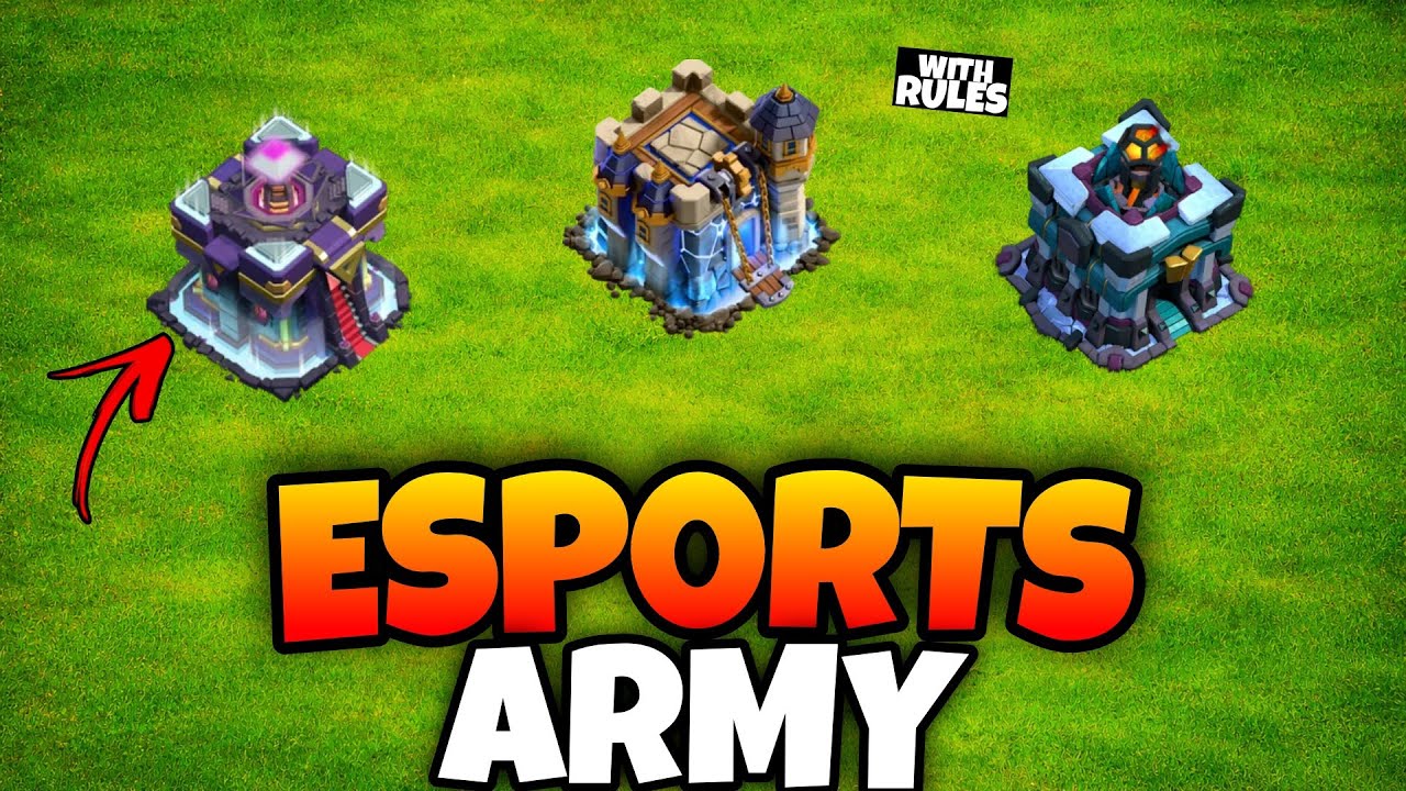 ALL TOWN HALL BEST ESPORTS ARMY🔥IN CLASH OF CLANS 