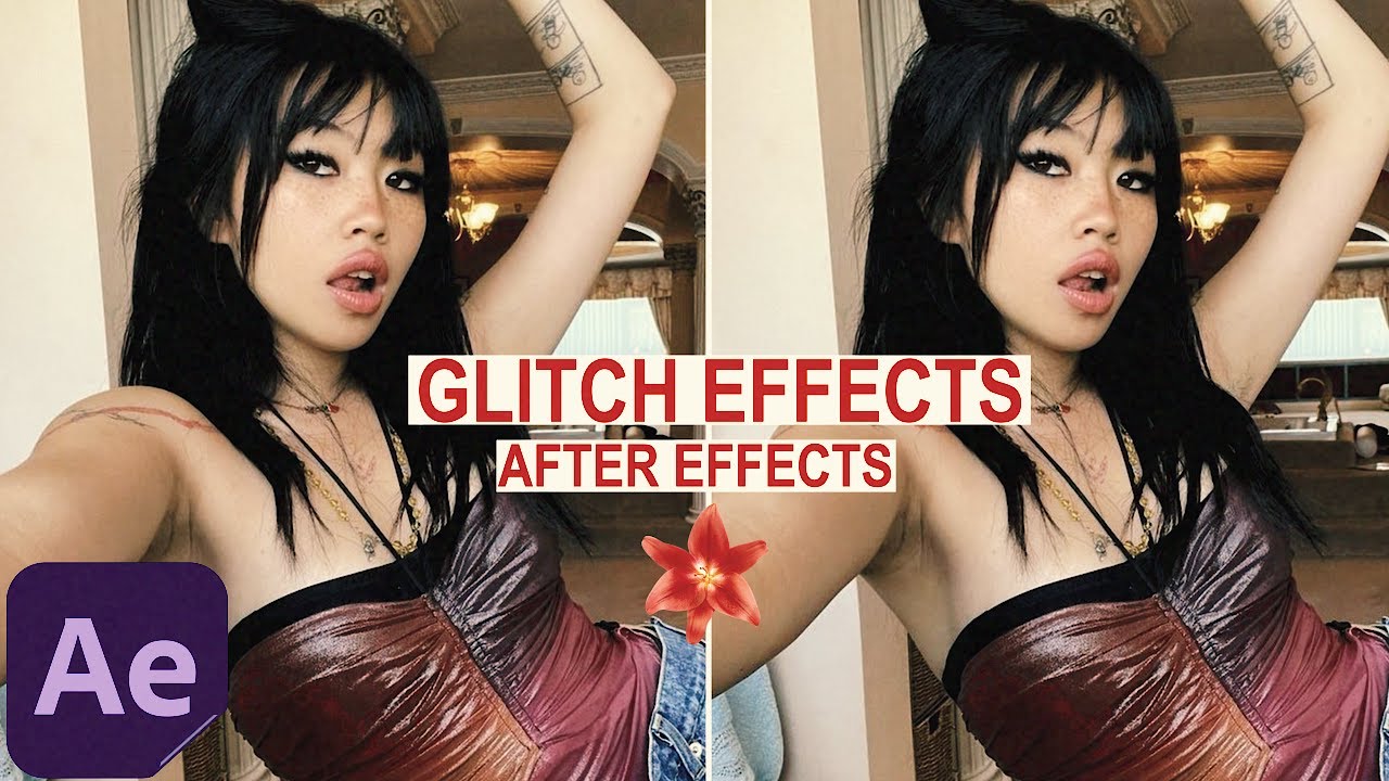 GLITCH EFFECTS IN AFTER EFFECTS | one frame glitch after effects