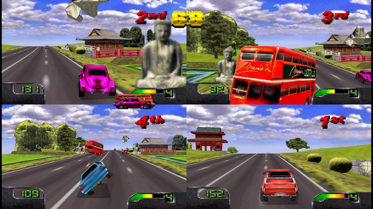 Cruis'n World N64 4 player Netplay