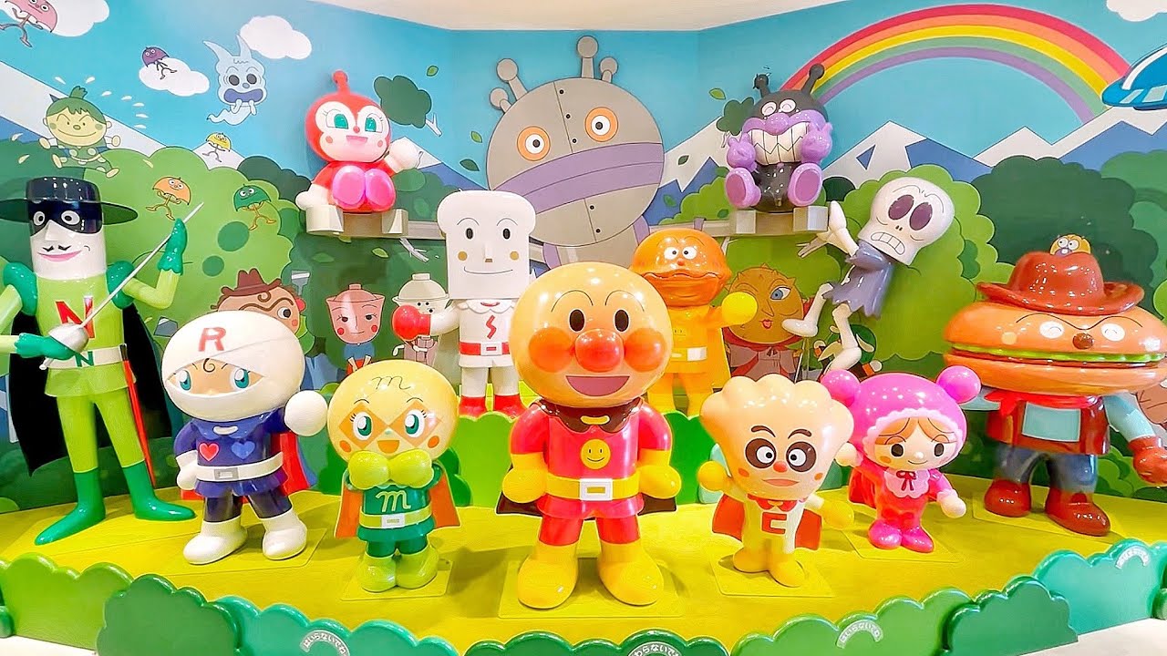 福岡アンパンマンミュージアムに行ってきたよ！SLマンやポッポちゃんに乗ってみよう！