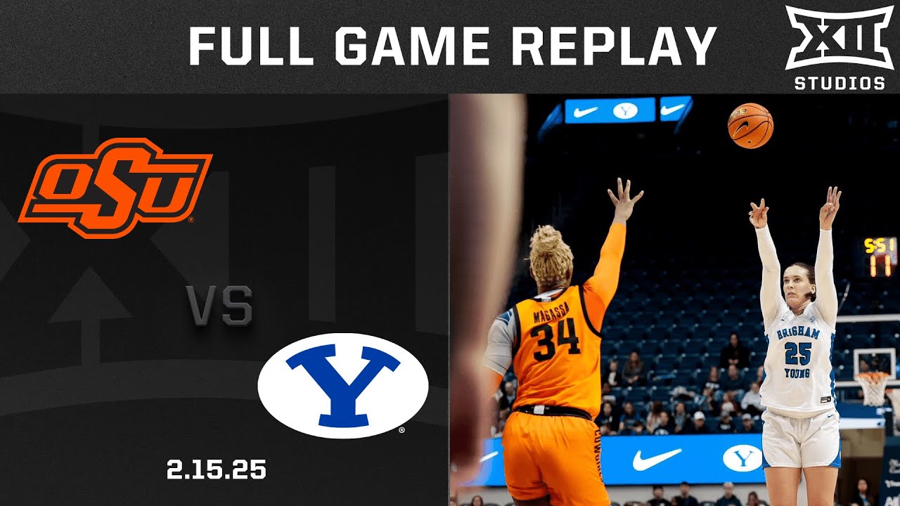 Oklahoma State vs. BYU (2.15.25) Full Game Replay | 2024-25 Big 12 Women's Basketball